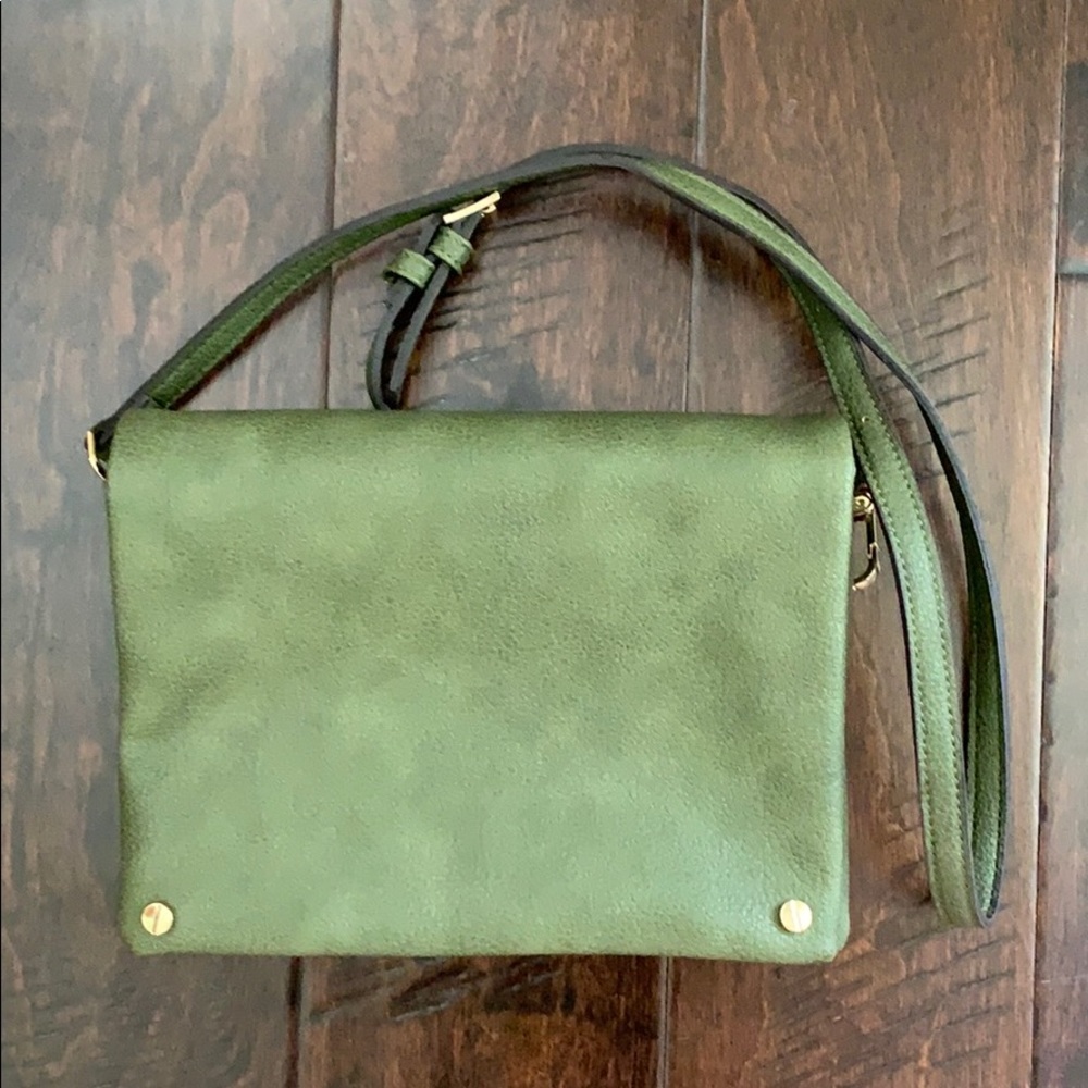 New Army Green Bag with Gold Accent